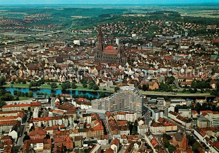 Ulm Donau Fliegeraufnahme
