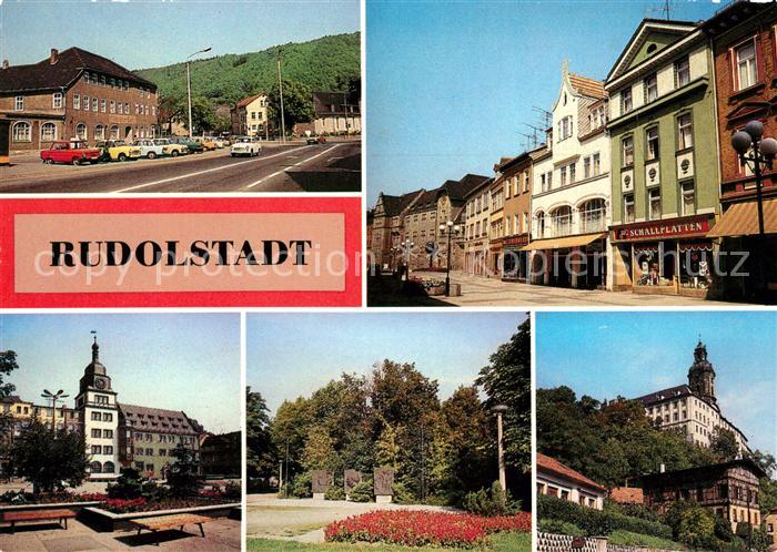 Rudolstadt Ortsansichten Rathaus Wilhelm Pieck Platz Heidecksburg