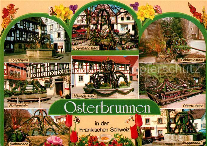 Fraenkische Schweiz Osterbrunnen Goessweinstein Forchheim Pottenstein