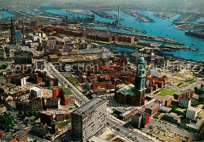 Hamburg Fliegeraufnahme Michel