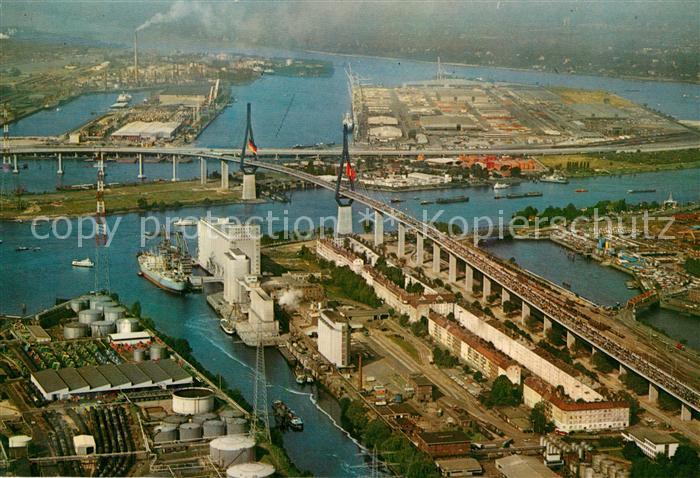Hamburg Fliegeraufnahme Koehlbrandbruecke
