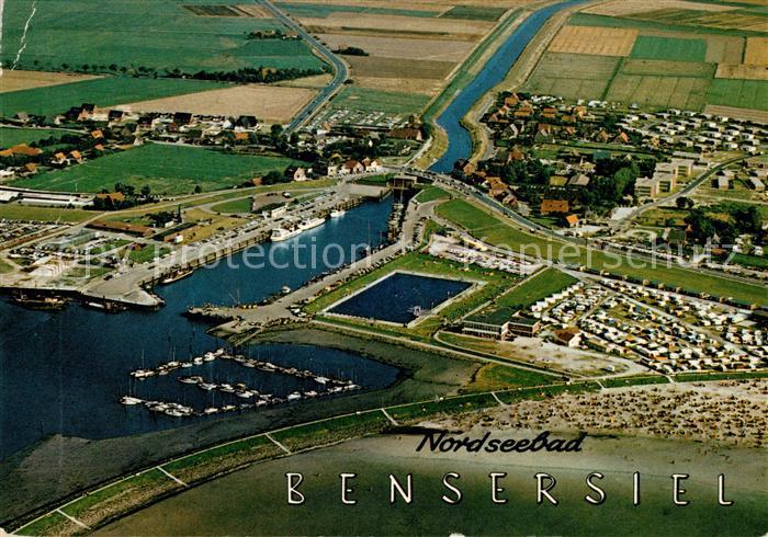 Bensersiel Fliegeraufnahme