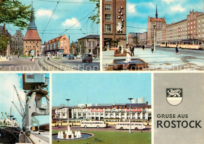 ROSTOCK  CITY Steintor ueberseehafen Bahnhof