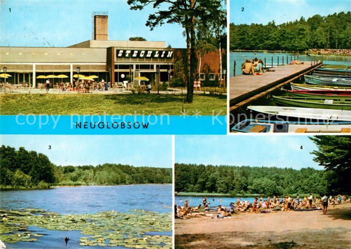 Neuglobsow FDGB Erholungszentrum Stechlin Dagow See Stechlinsee Badestrand