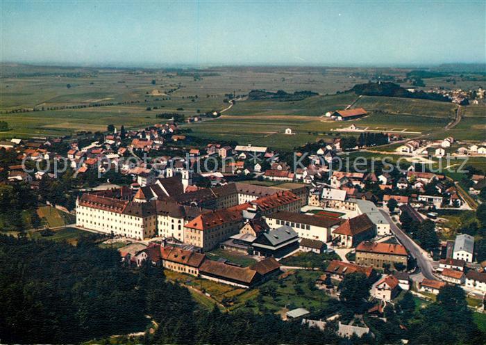 Metten Donau Fliegeraufnahme Benediktinerabtei