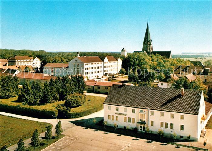 Ottilien Eresing St Fliegeraufnahme Klosteranlage Herz Jesu Kirche Gymnasium