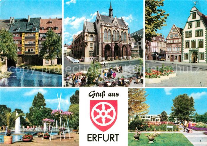 Erfurt Kraemerbruecke Rathaus Hohe Lilie IGA