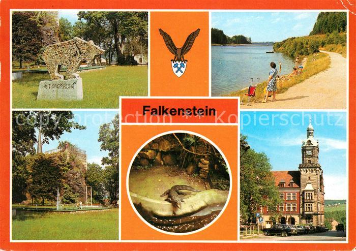 Falkenstein Vogtland Schlossfelsen Talsperre Rathaus Tierpark