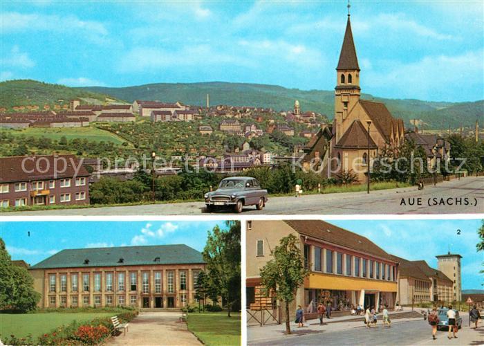 Aue Sachsen Kulturhaus Ernst Thaelmann Kaufhaus Oberschule