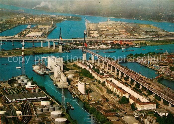 Hamburg Fliegeraufnahme Koehlbrandbruecke