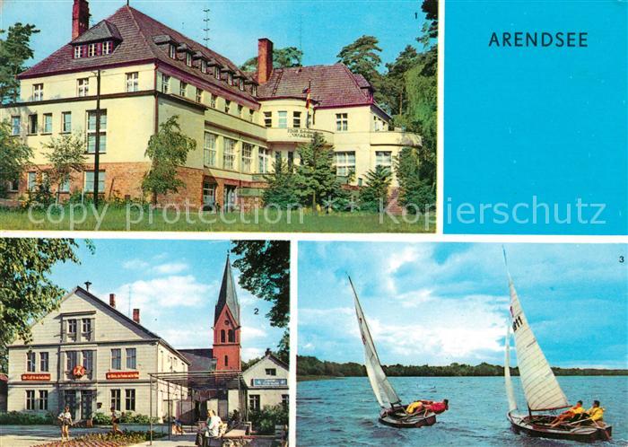 Arendsee Ostsee FDGB Erholungsheim Waldheim Rathaus Arendsee