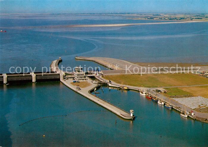 Eiderstedt Fliegeraufnahme Eiderdamm Sperrwerk