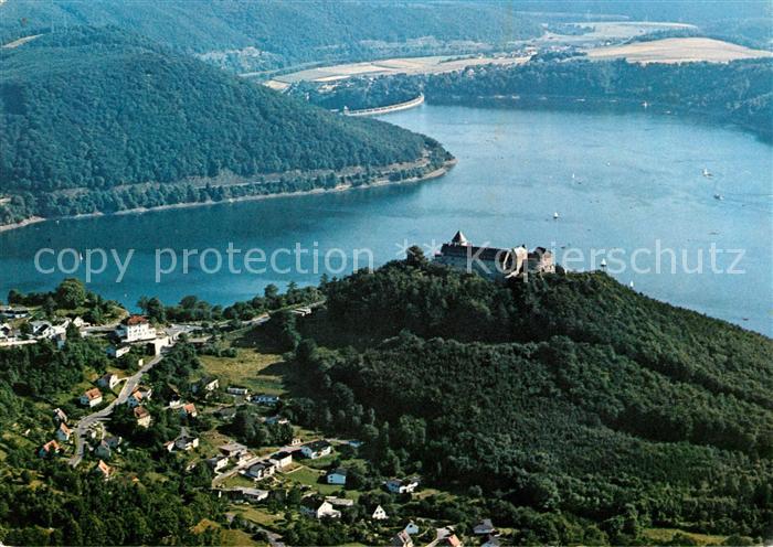 Edersee Fliegeraufnahme Schloss Waldeck
