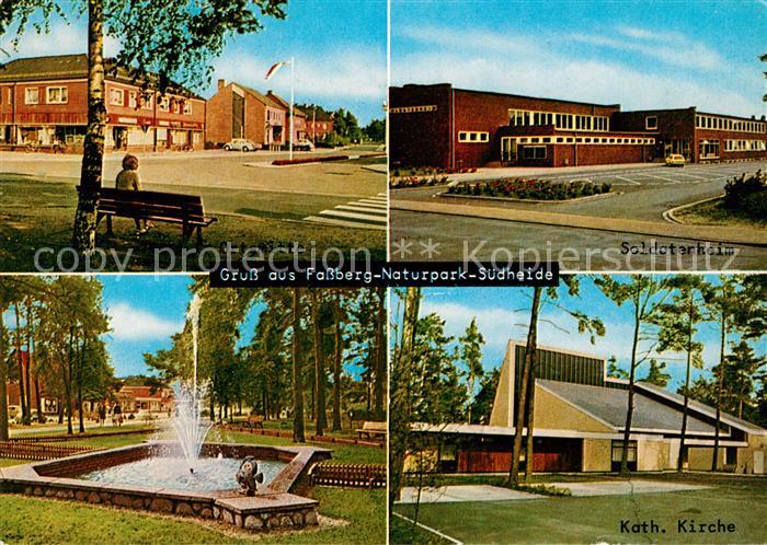 Fassberg Soldatenheim Katholische Kirche Springbrunnen