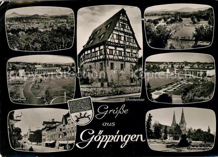 Goeppingen Stadthalle Oberhofenkirche Freibad Storchenhaus