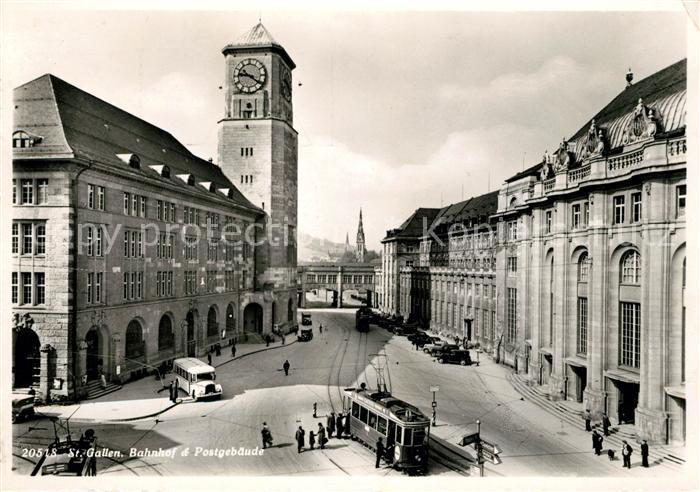 Gallen Sankt Bahnhof Postgebaeude