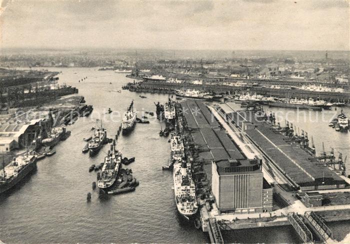 Hamburg Fliegeraufnahme Hafen