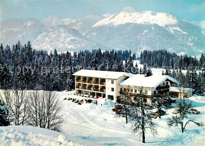 Koessen Tirol Gasthof Pension Oberbach Winter