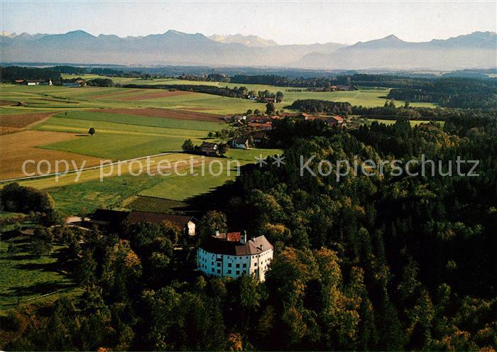 Amerang Fliegeraufnahme Schloss Chiemsee Alpen