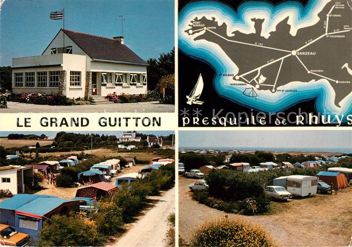 Saint-Gildas-de-Rhuys Le Grand Guitton Camping En bordure de la Plage
