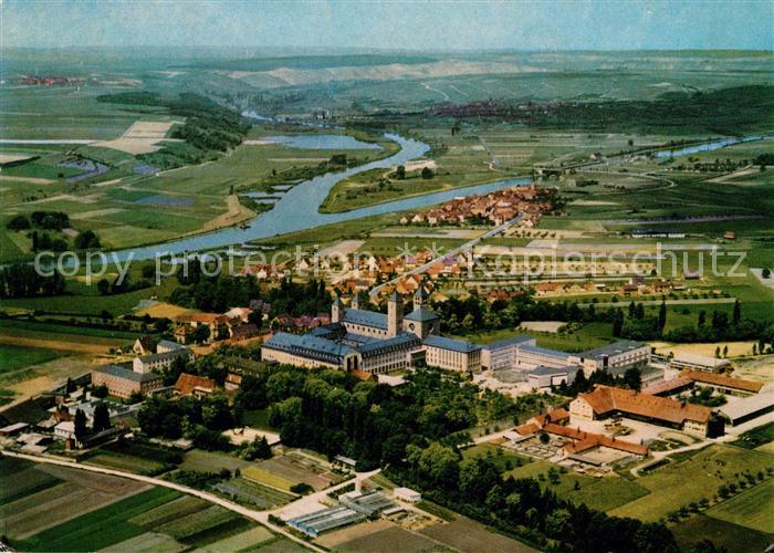 Muensterschwarzach Benediktinerabtei Fliegeraufnahme