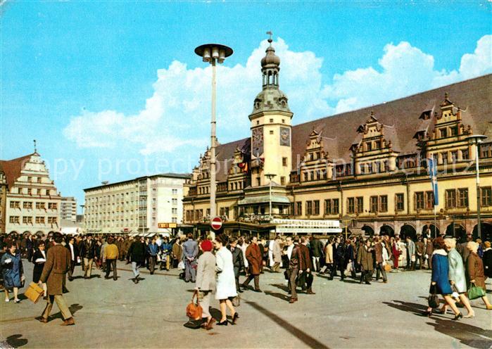 LEIPZIG Sachsen Altes Rathaus und Alte Waage am Markt