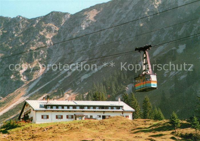 Oberstdorf Berggasthof Seealpe Mittelstation der Nebelhornbahn