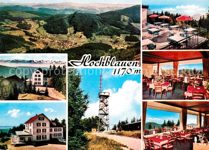 BADENWEILER BW Hotel Hochblauen Panorama Terrasse Gastraeume Aussichtsturm