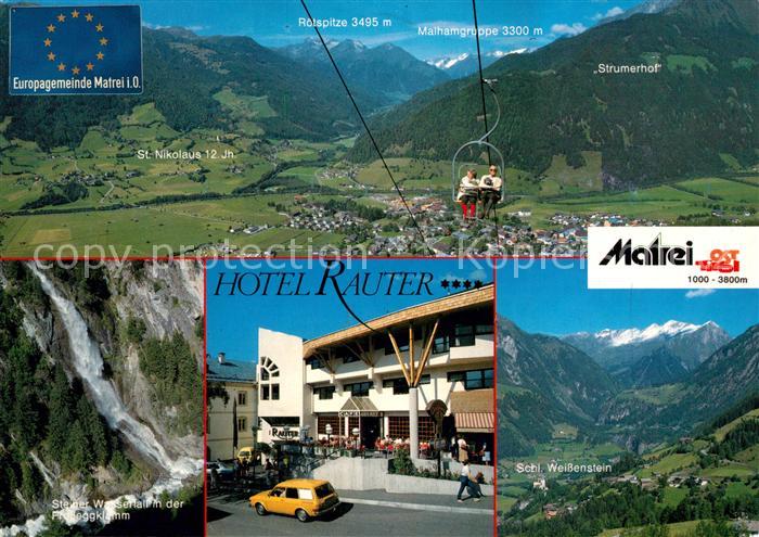 Matrei Osttirol Panorama Hotel Rauter Steiner Wasserfall Schloss Weissenstein