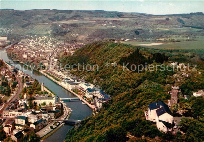 Bad Ems Fliegeraufnahme mit Berghotel Concordiaturm im Lahntal