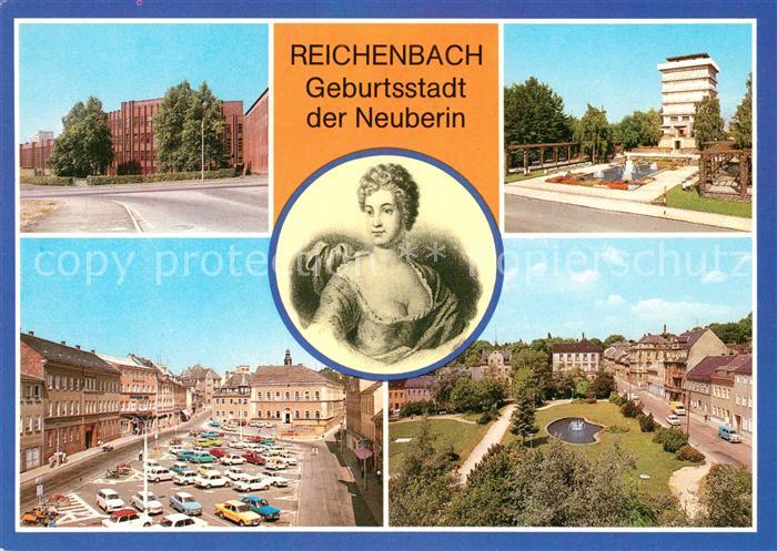 Reichenbach Vogtland Ingenieurschule Neuberin Wasserturm Markt Park des Friedens