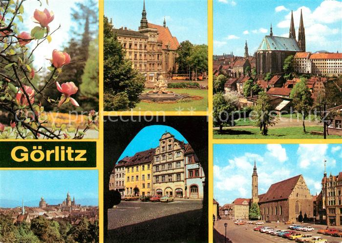 Goerlitz Sachsen Stadtpark Platz der Befreiung Kirche Stadtblick Untermarkt Leni