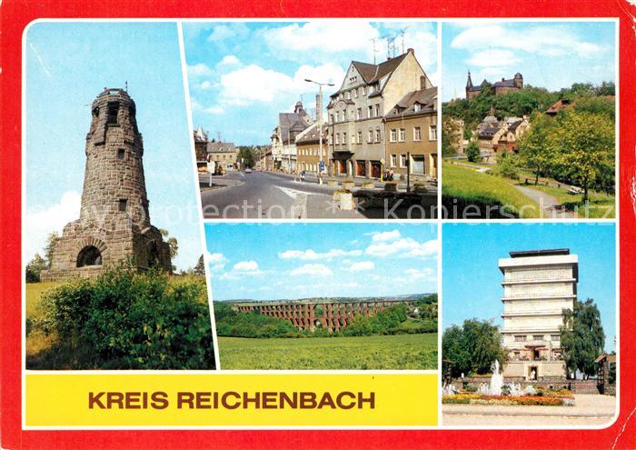 Reichenbach Vogtland Kuhbergturm Netschkau Friedensplatz Mylau Burg Goeltzschtal
