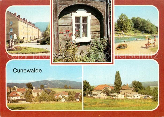 Cunewalde AWG Neubauten Umgebindehausfenster Volksbad Schoenberg mit Czorneboh F