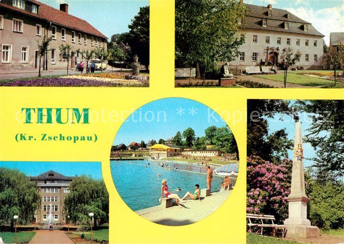 Thum Erzgebirge Ambulatorium Rathausplatz Oberschule Maxim Gorki Sonnenbad Posts