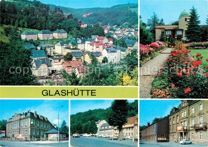 Glashuette Sachsen Stadtblick Sternwarte Aug Bebel Str Thaelmann Str Kulturhaus
