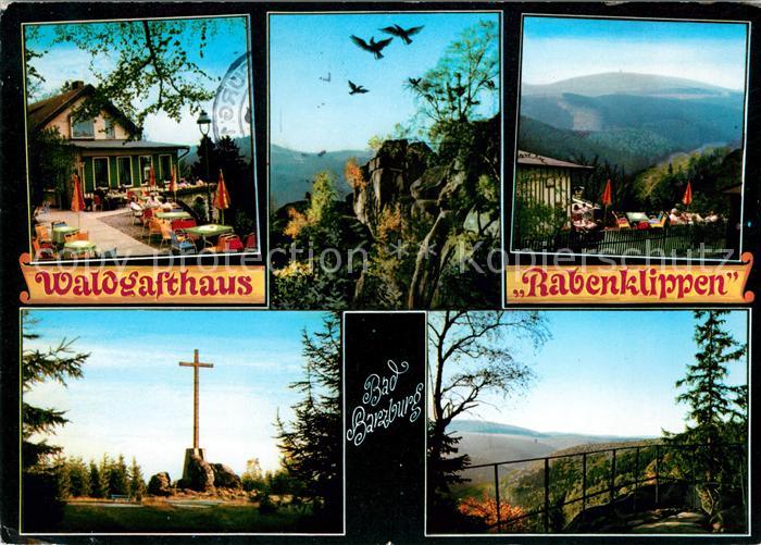 Bad Harzburg Waldgasthaus Rabenklippen Gipfelkreuz Panorama