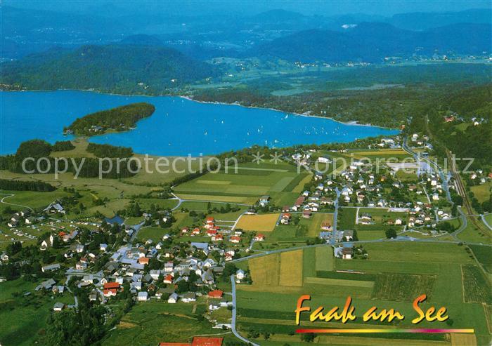 Faak am See Finkenstein Fliegeraufnahme