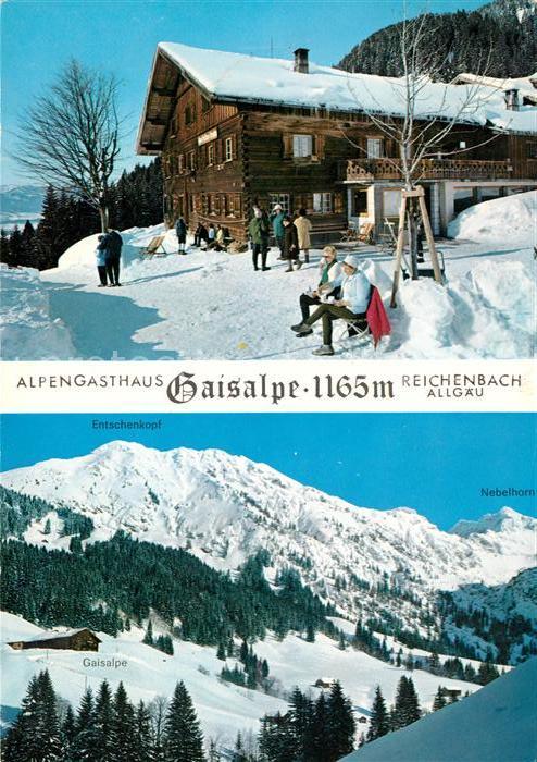 Reichenbach Nesselwang Alpengasthaus Gaisalpe
