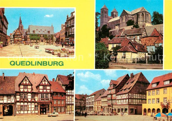 Quedlinburg Harz Rathaus Am Dom Klopstockhaus Am Markt