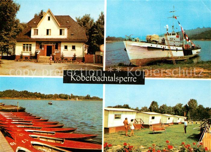 Koberbachtalsperre Gaststaette Schiff Bootsliegeplatz Bungalows
