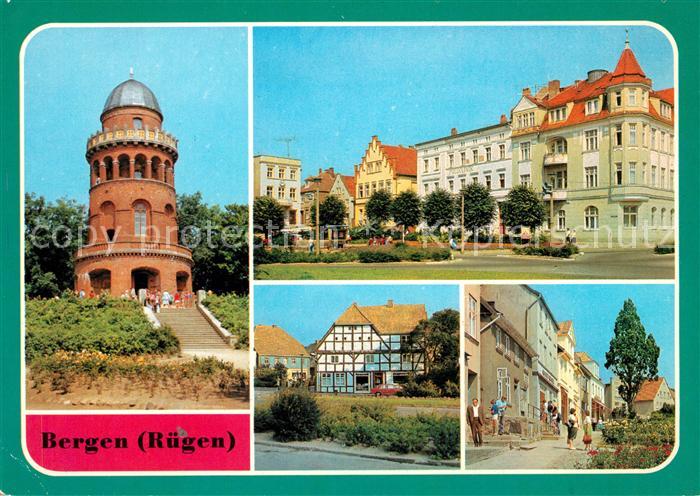 Bergen Ruegen Ernst Moritz Arndt Turm Karl Marx Platz Marktstrasse