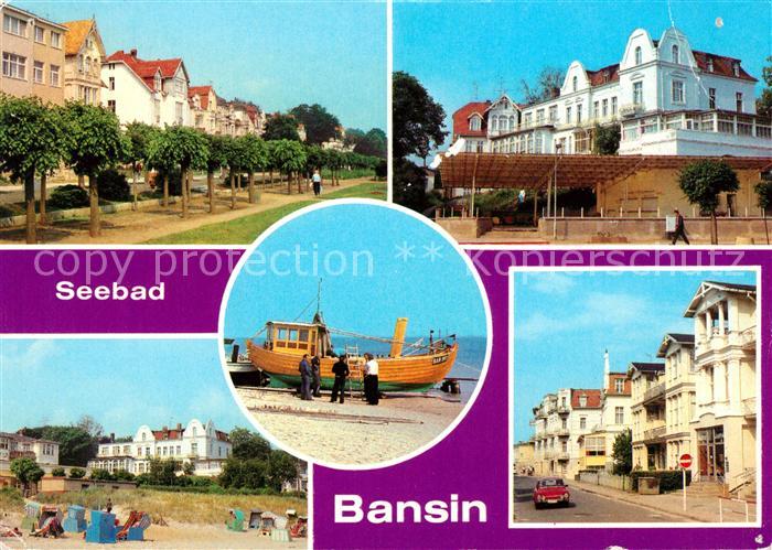 Bansin Ostseebad Strandpromenade FDGB Erholungsheim Josef Orlopp Strand Uferprom