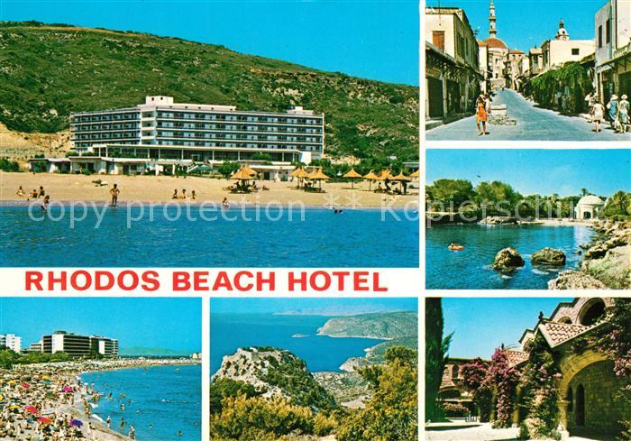 Faliraki Rhodos Rhodos Beach Hotel Strassenpartien Strand