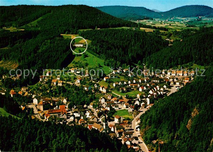 Lauterbach Schwarzwald Fliegeraufnahme mit Kurheim Berlin