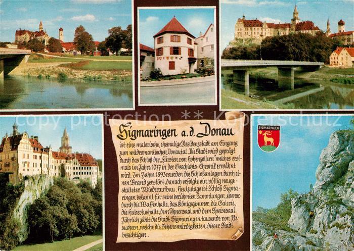 Sigmaringen Donaupartien Schloss Oberes Donautal