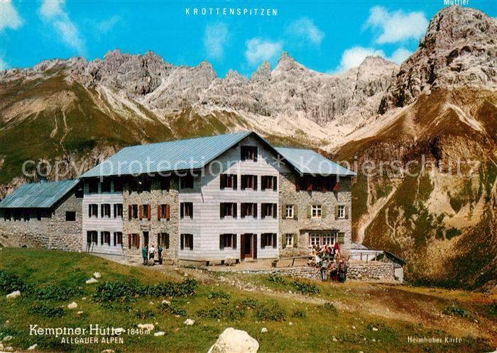 Kemptnerhuette mit Krottenspitzen