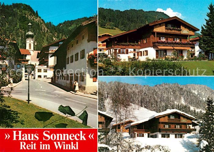 Reit Winkl Haus Sonneck Kirche Dorfpartie