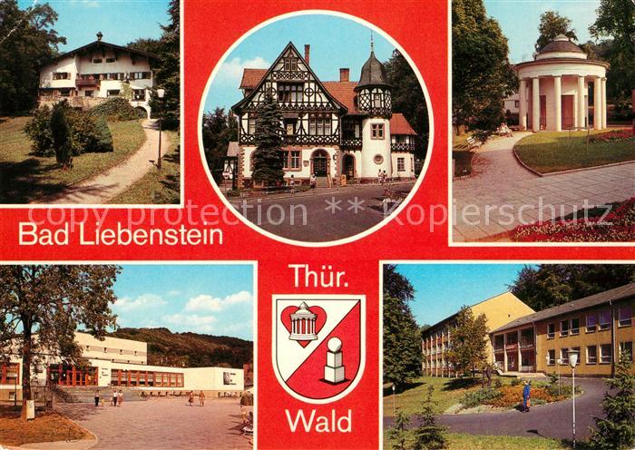 Bad Liebenstein Klubhaus Postamt Brunnentempel Kulturhaus Diagnostik und Therapi