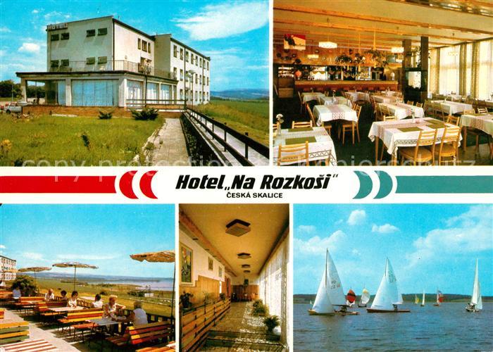 Ceska Skalice Hotel Na Rozkosi Gastraum Terrasse Flur Segelboote
